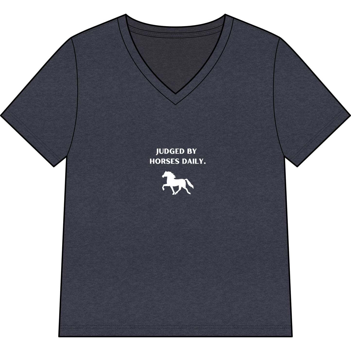 "Raised By Boss Mares" V-Neck Tee