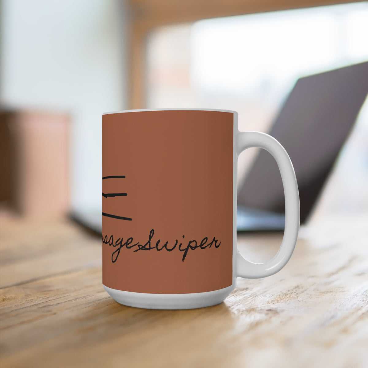 Sausage Swiper Yule Lad coffee mug, alternate view