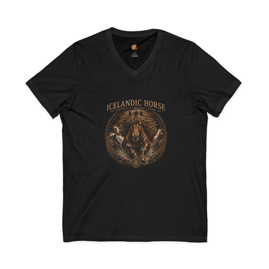 Black t-shirt with 'Your Logo Here' text on a white background