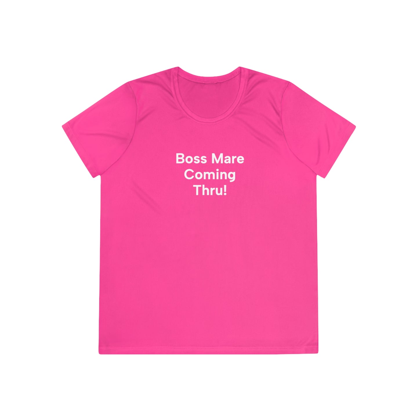 "Boss Mare Coming Thru! Byyeee!" Ladies Trail Riding T-Shirt