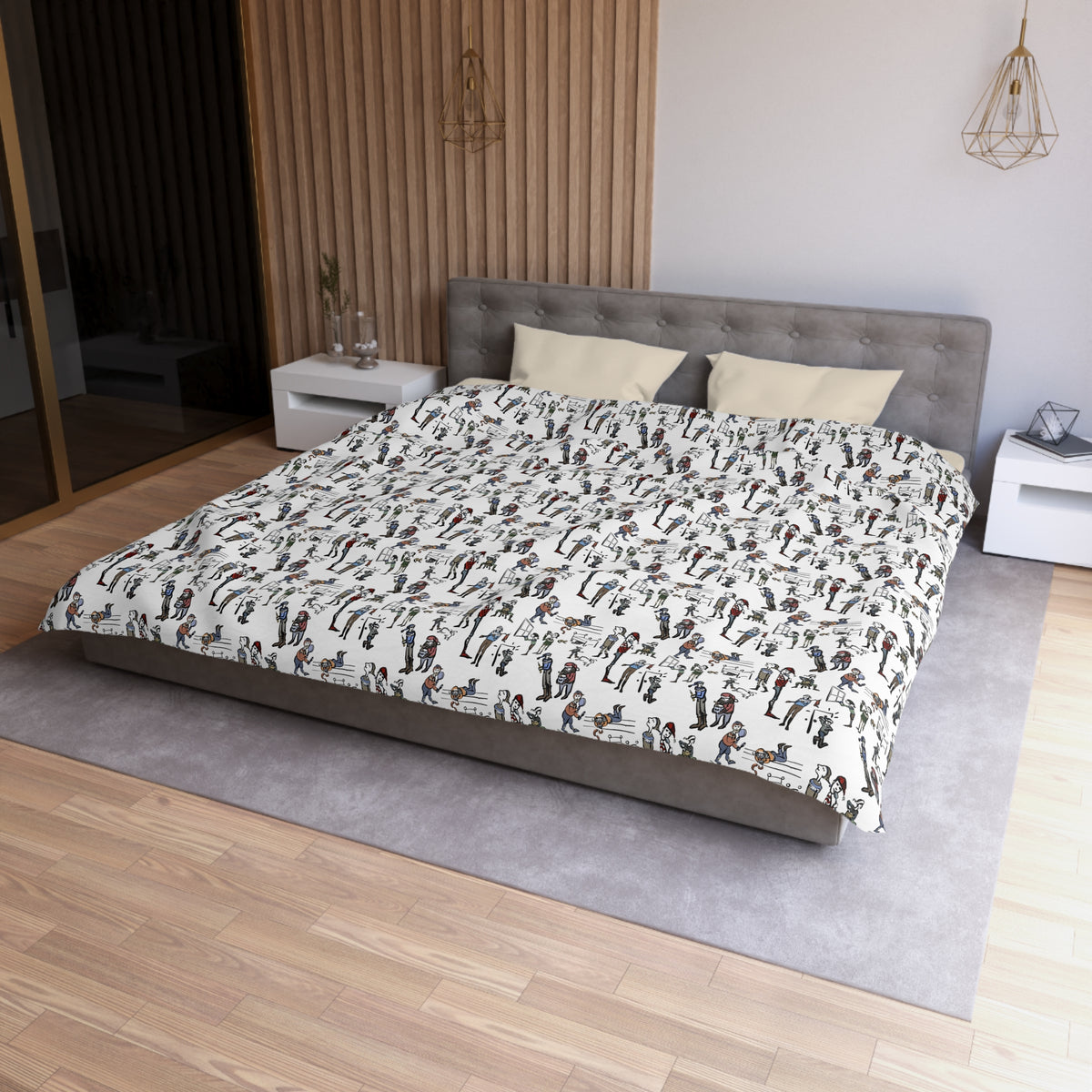 Christmas Chaos at HestaRokk | Yule Lad Duvet Cover