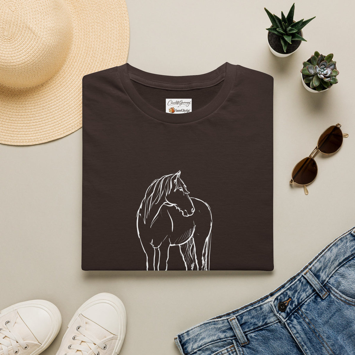 Hermi Icelandic horse t-shirt in royal blue