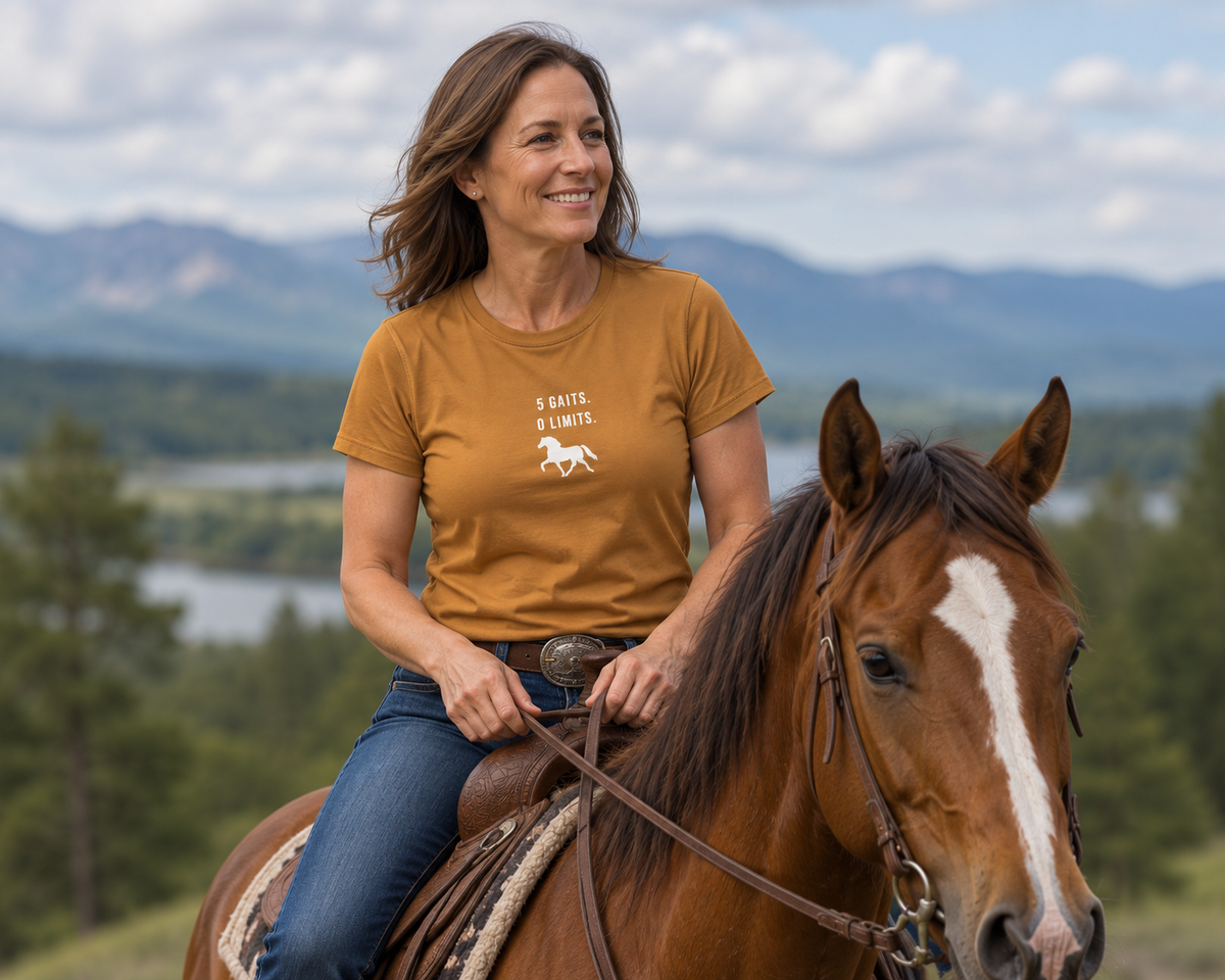 5 Gaits 0 Limits Icelandic horse tee by IamGlytja