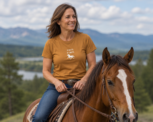 5 Gaits 0 Limits Icelandic horse tee by IamGlytja