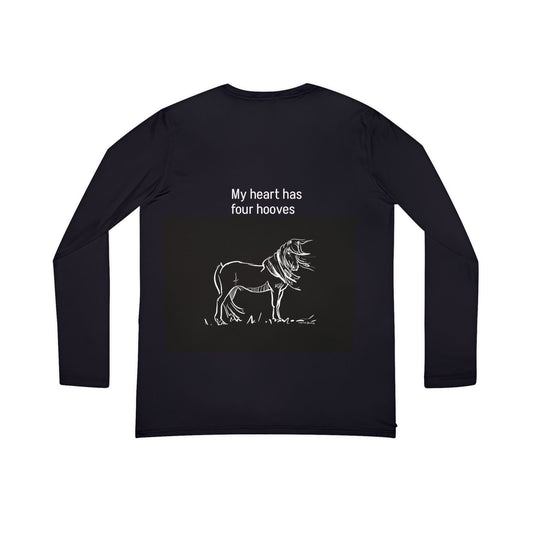 Windswept Icelandic Horse long sleeve V-neck, second view