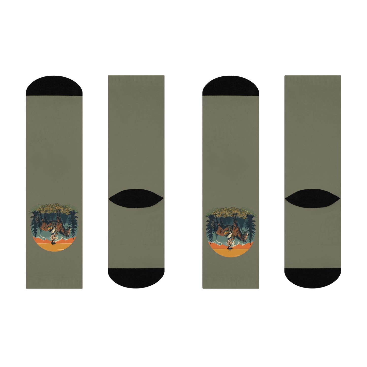 Sunset Trail Cushioned Crew Socks