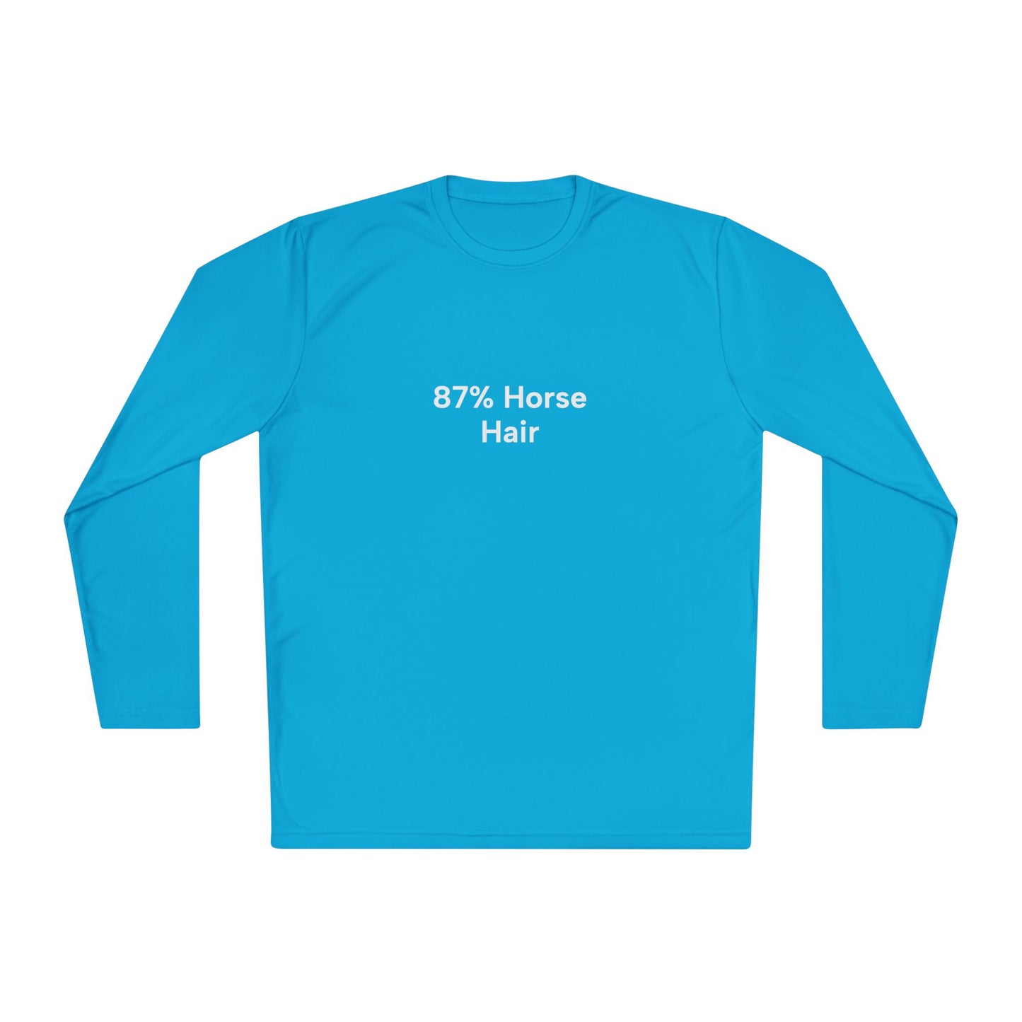 Copy of "87% Horse Hair" Ladies Trail Riding Long Sleeve Tee (logo on back)