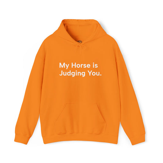 "My Horse Is Judging You" Ladies Trail Riding Hoodie