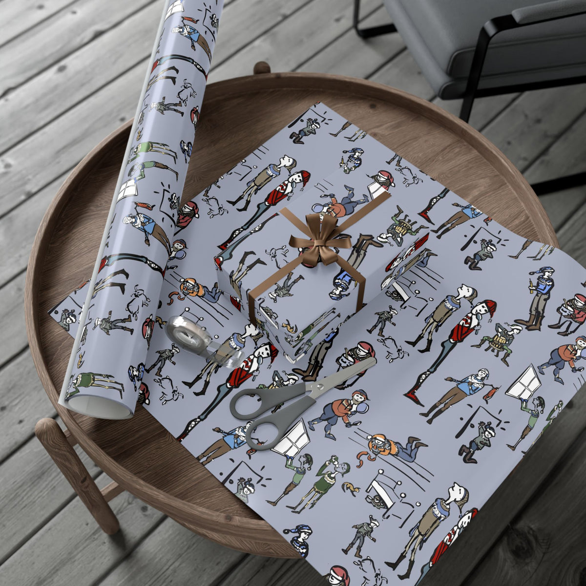 Yule Lad wrapping paper