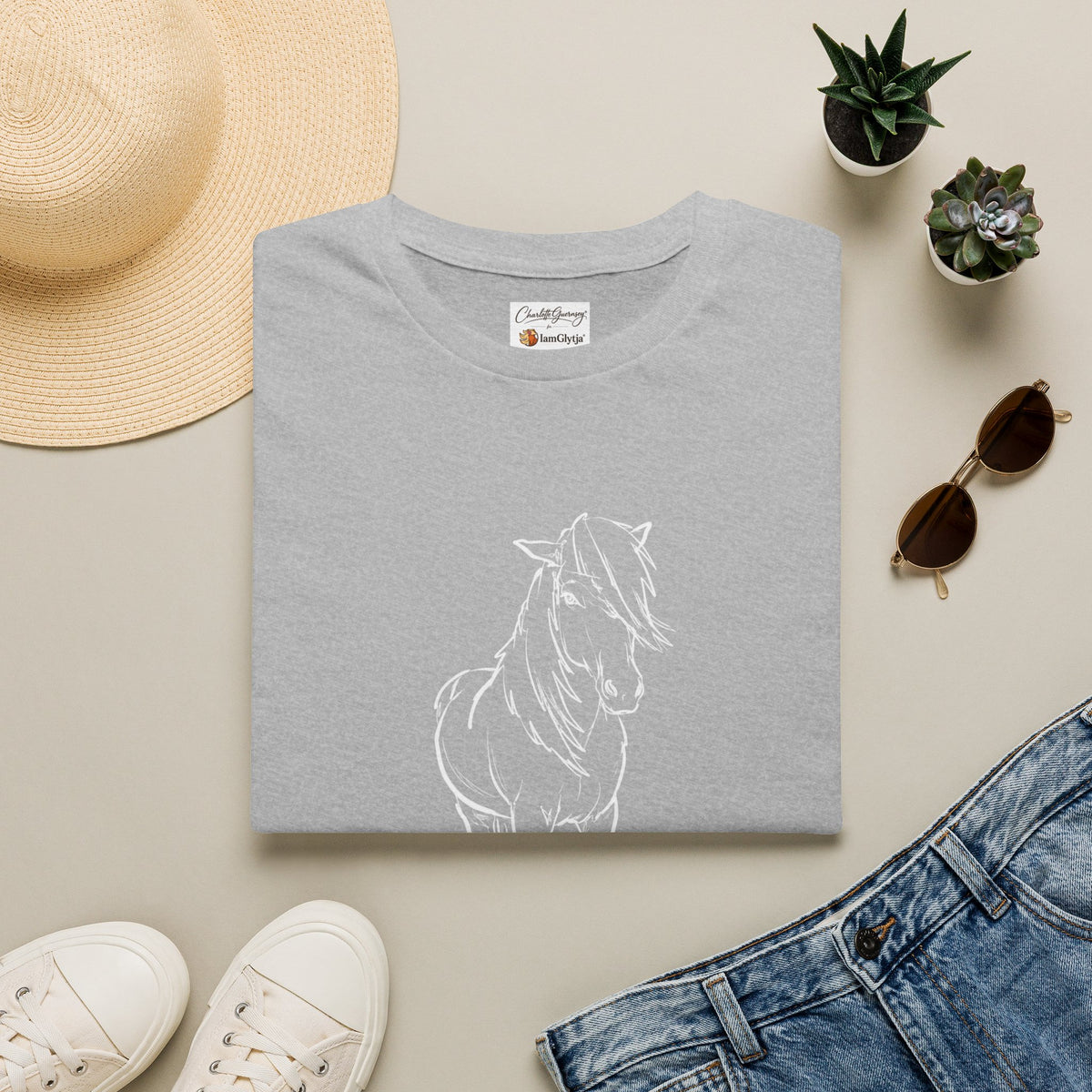 Fróði Icelandic horse t-shirt in dark chocolate