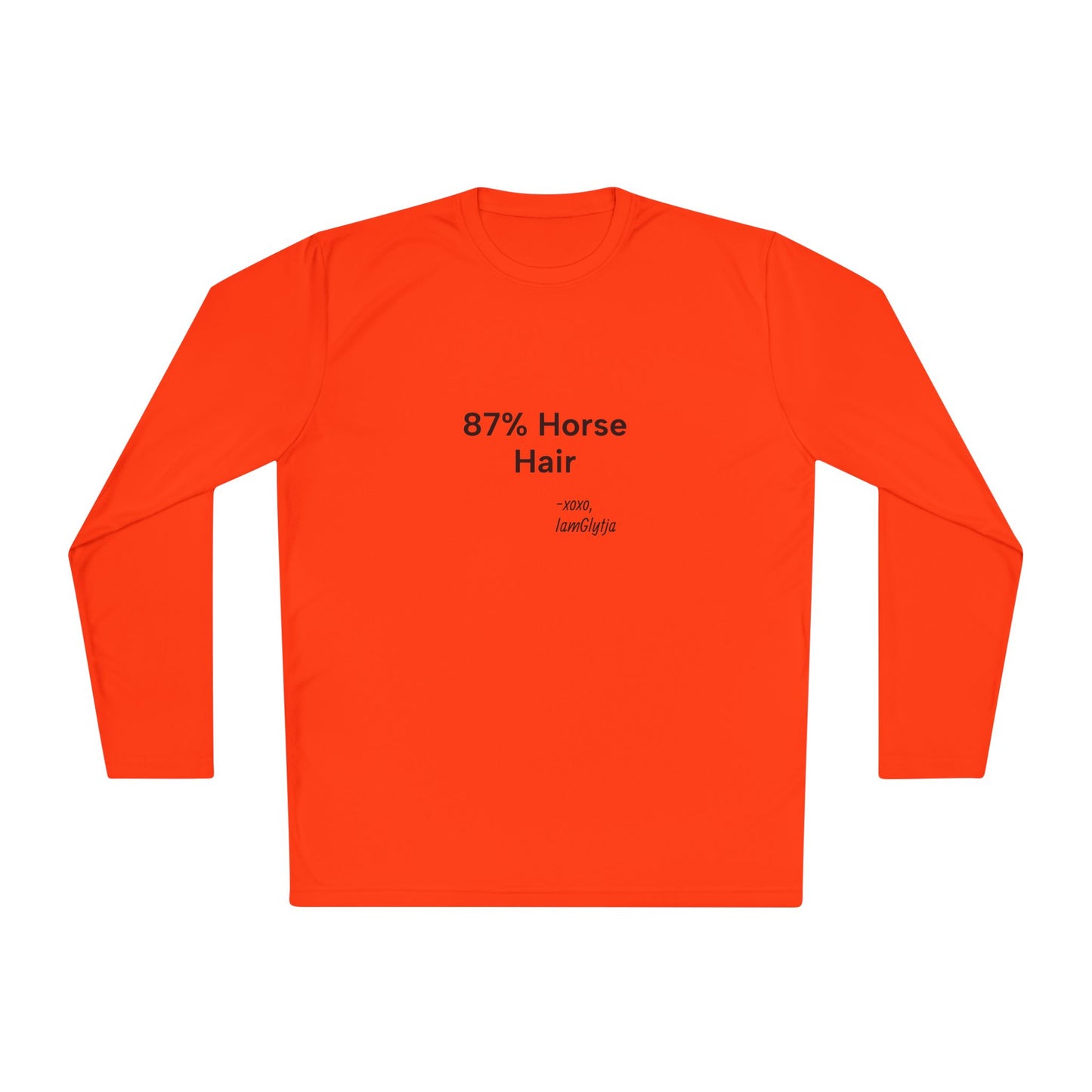 "87% Horse Hair" Ladies Trail Riding Long Sleeve Tee