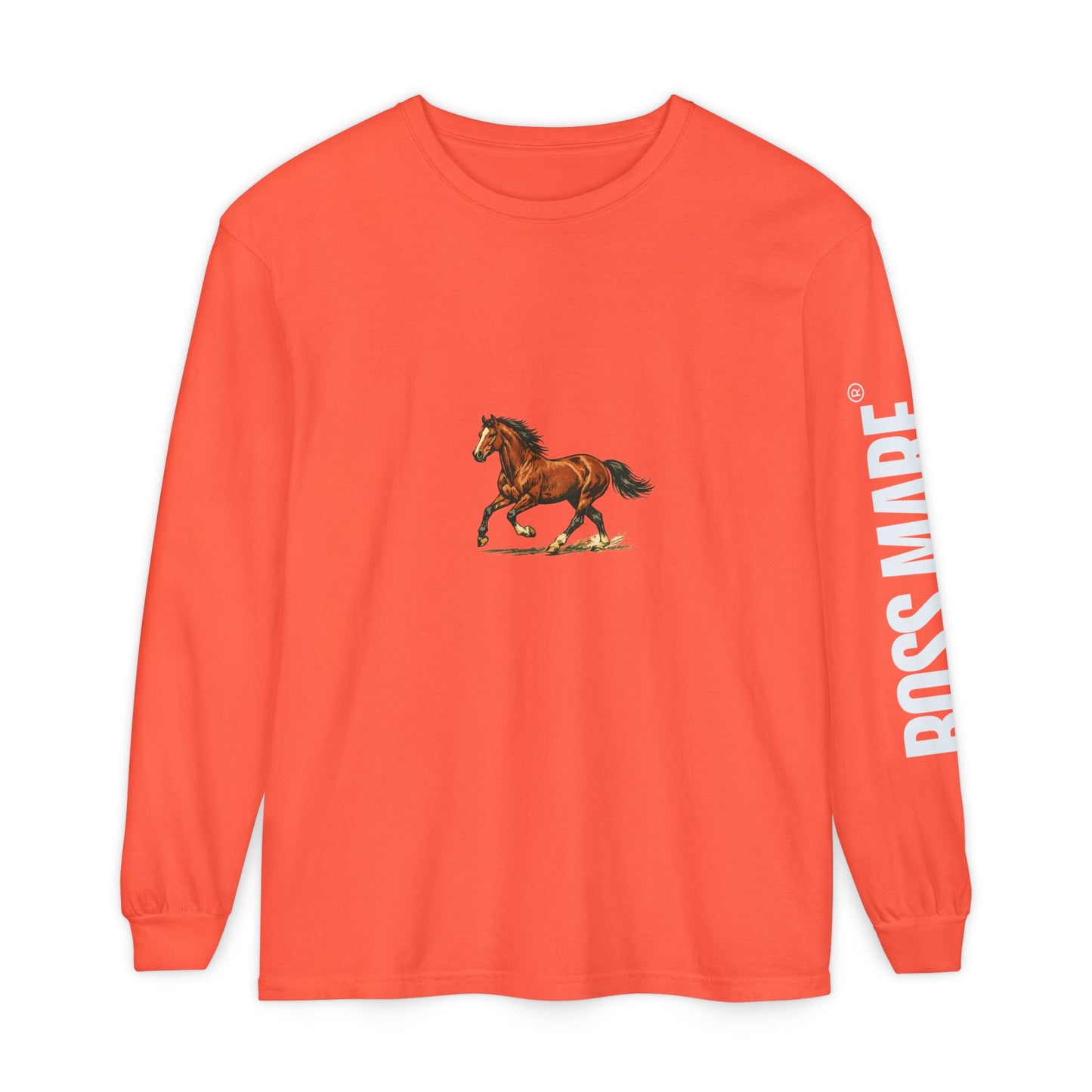 Boss Mare long sleeve equestrian tee, alternate colorway