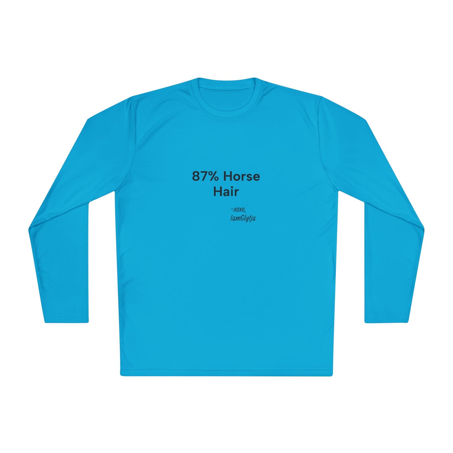 "87% Horse Hair" Ladies Trail Riding Long Sleeve Tee