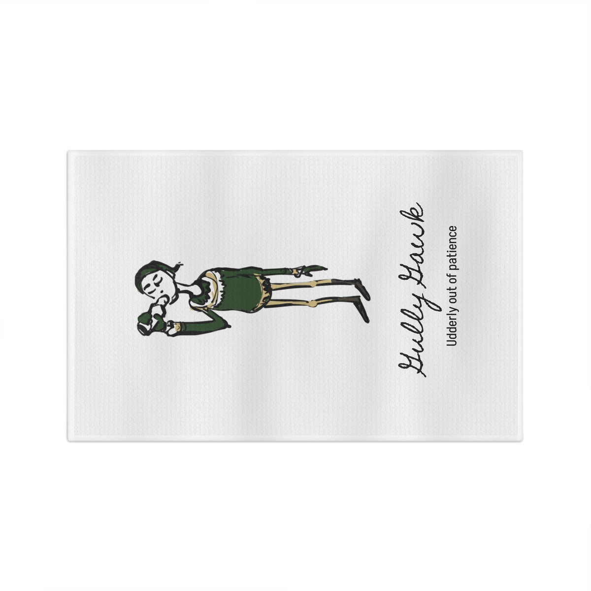 Midnight Snacks Have Witnesses. | Gully Gawk Yule Lad Kitchen Towel