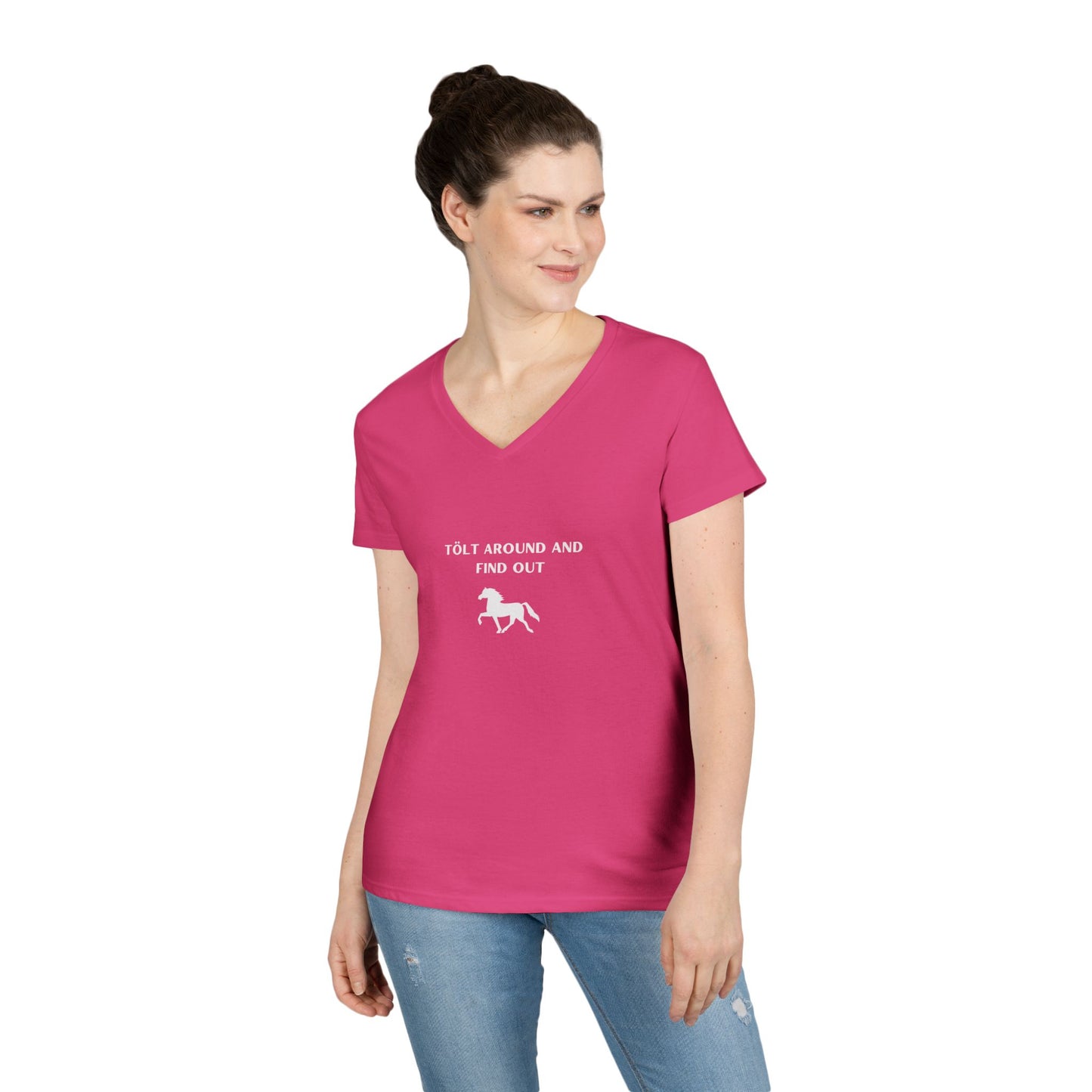 "Tolt Around and Find Out" Ladies' V-Neck T-Shirt