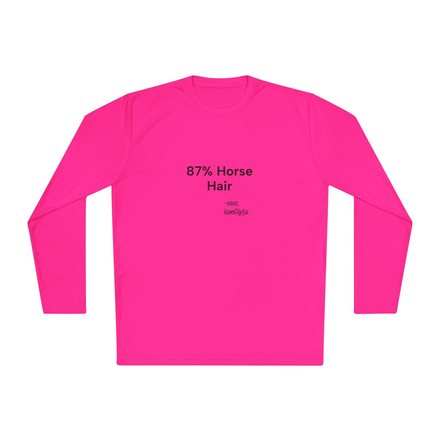 "87% Horse Hair" Ladies Trail Riding Long Sleeve Tee