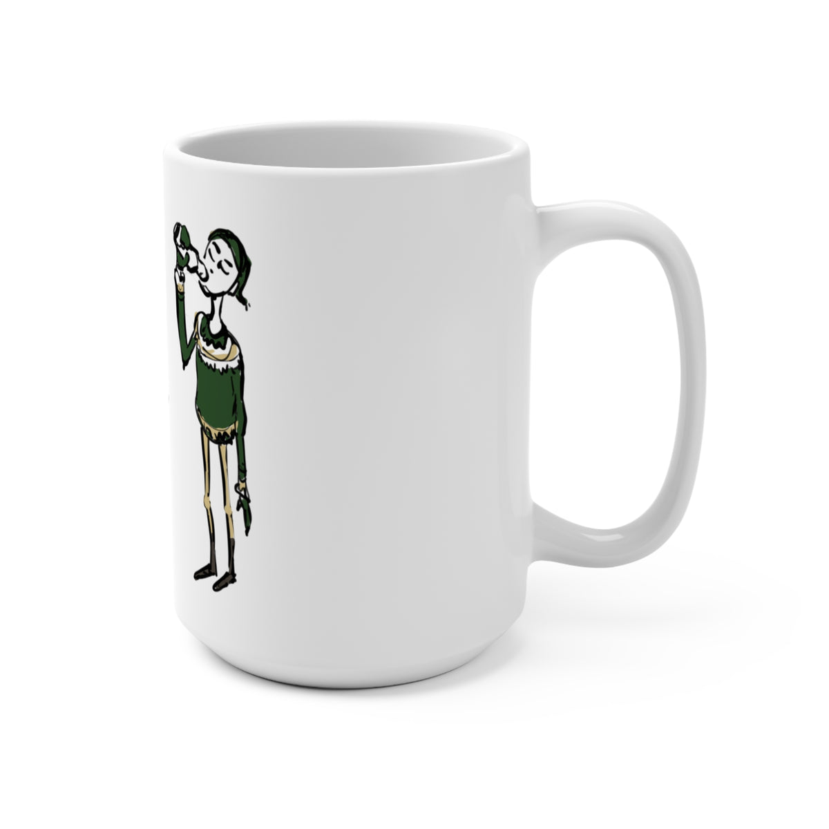 Gully Gawk Icelandic Yule Lad Christmas mug, side view
