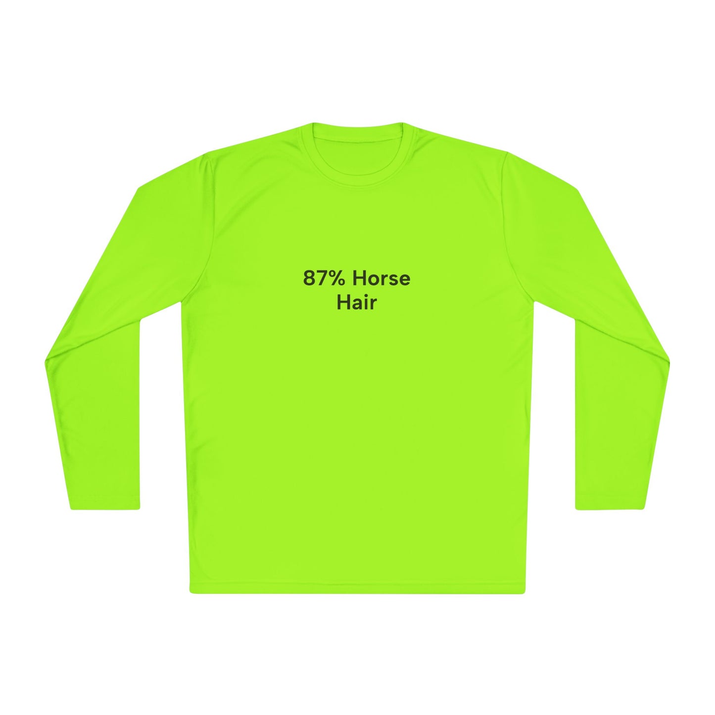 Copy of "87% Horse Hair" Ladies Trail Riding Long Sleeve Tee (logo on back)