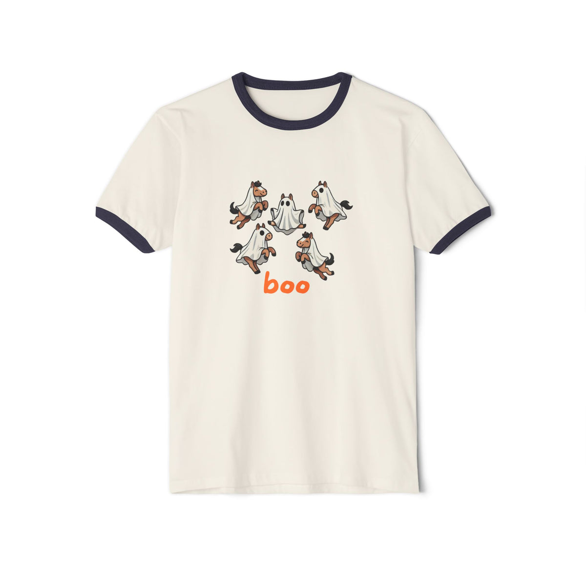 It's the Boo Tee ringer shirt with Kommi the ghost horse by IamGlytja