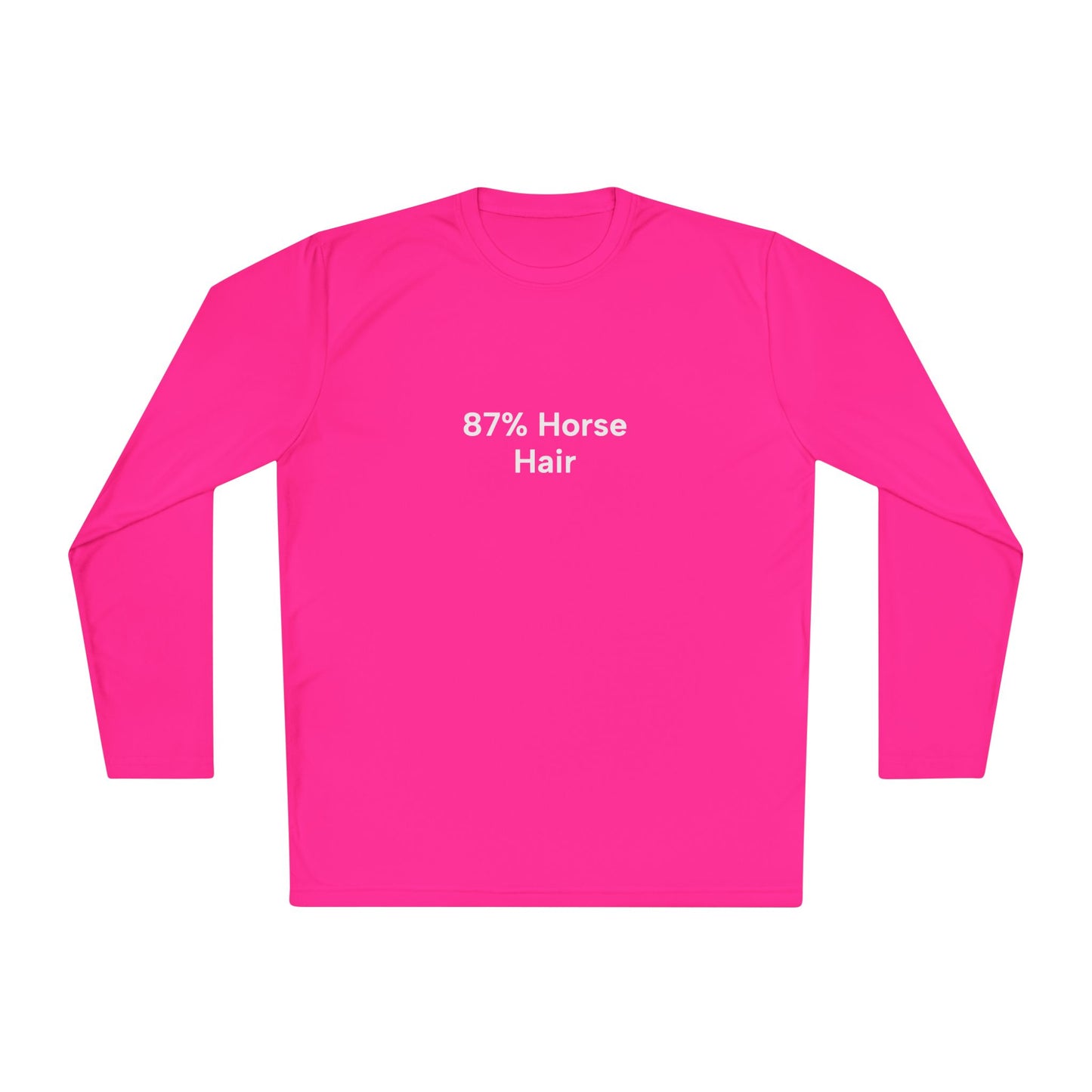 Copy of "87% Horse Hair" Ladies Trail Riding Long Sleeve Tee (logo on back)