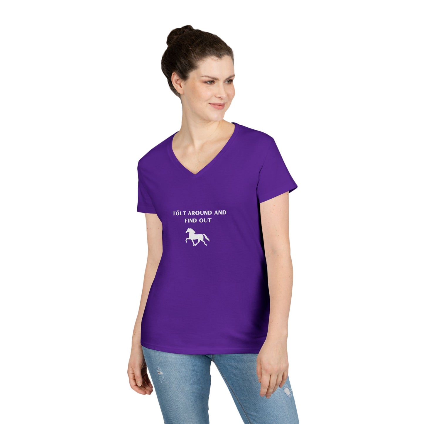 "Tolt Around and Find Out" Ladies' V-Neck T-Shirt
