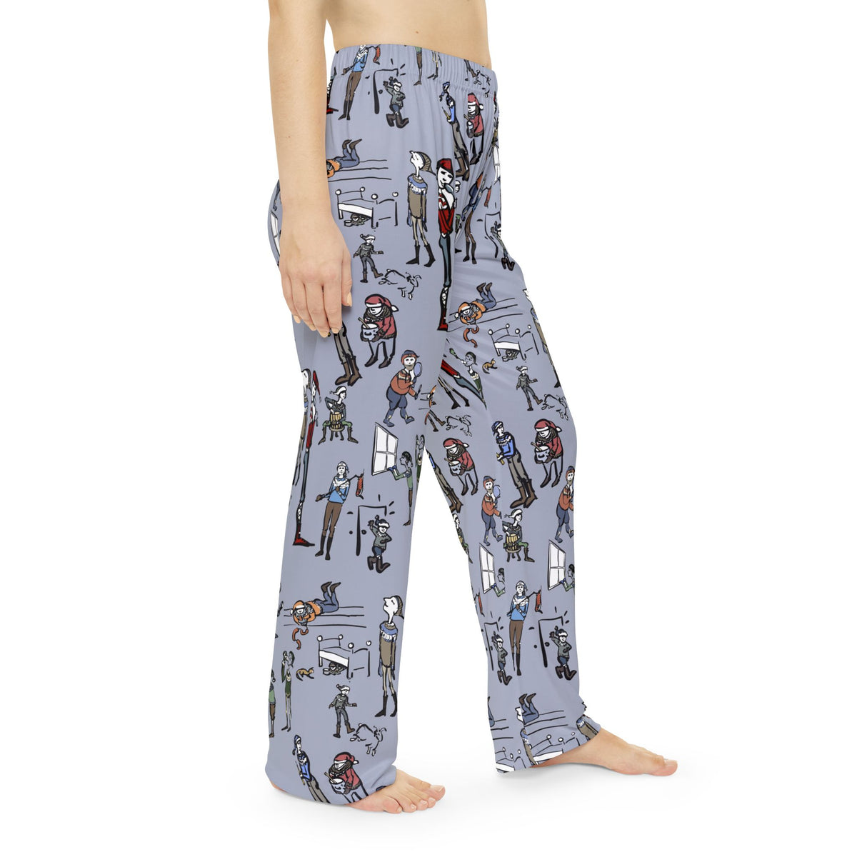Yule Lads brushed pajama pants, alternate view