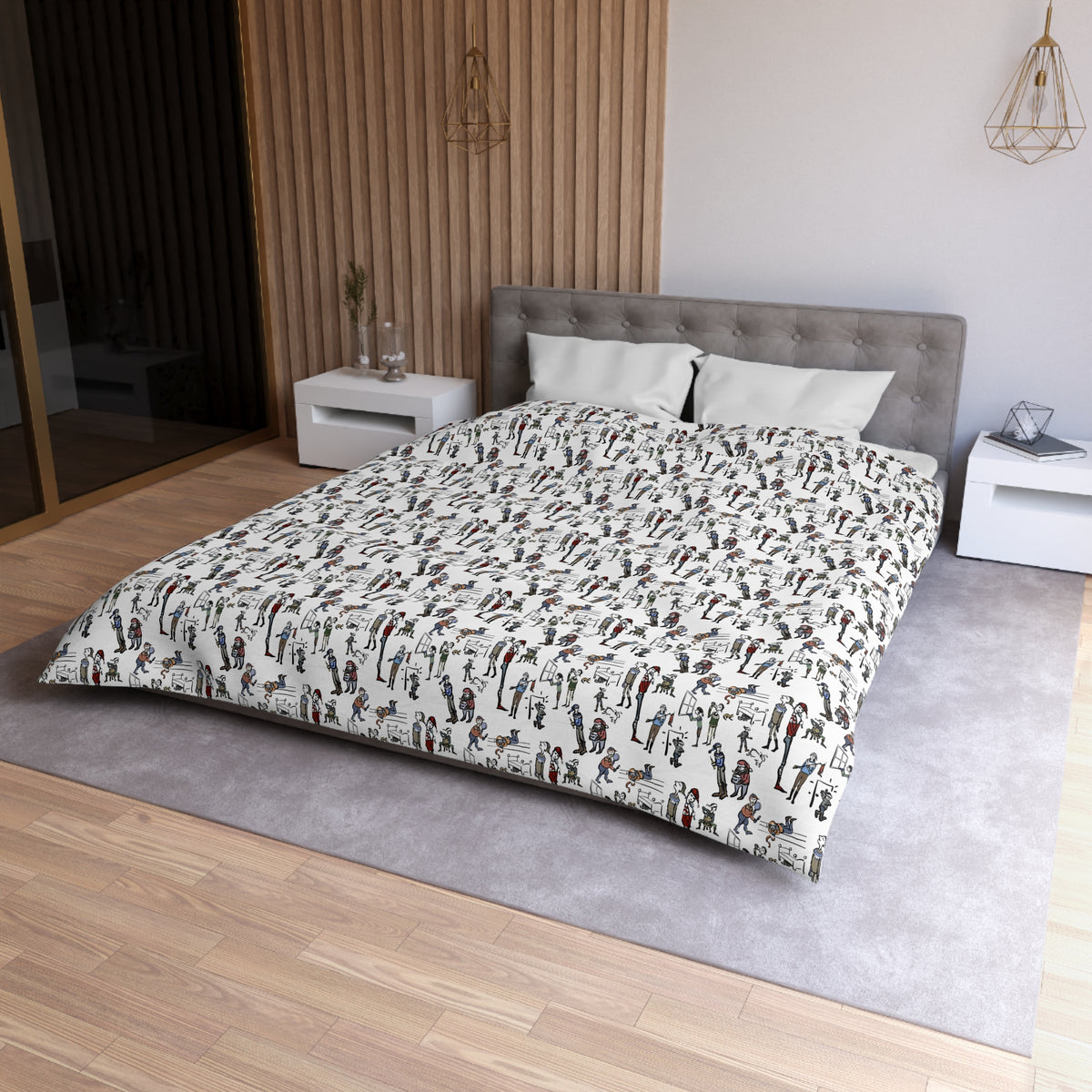 Christmas Chaos at HestaRokk | Yule Lad Duvet Cover