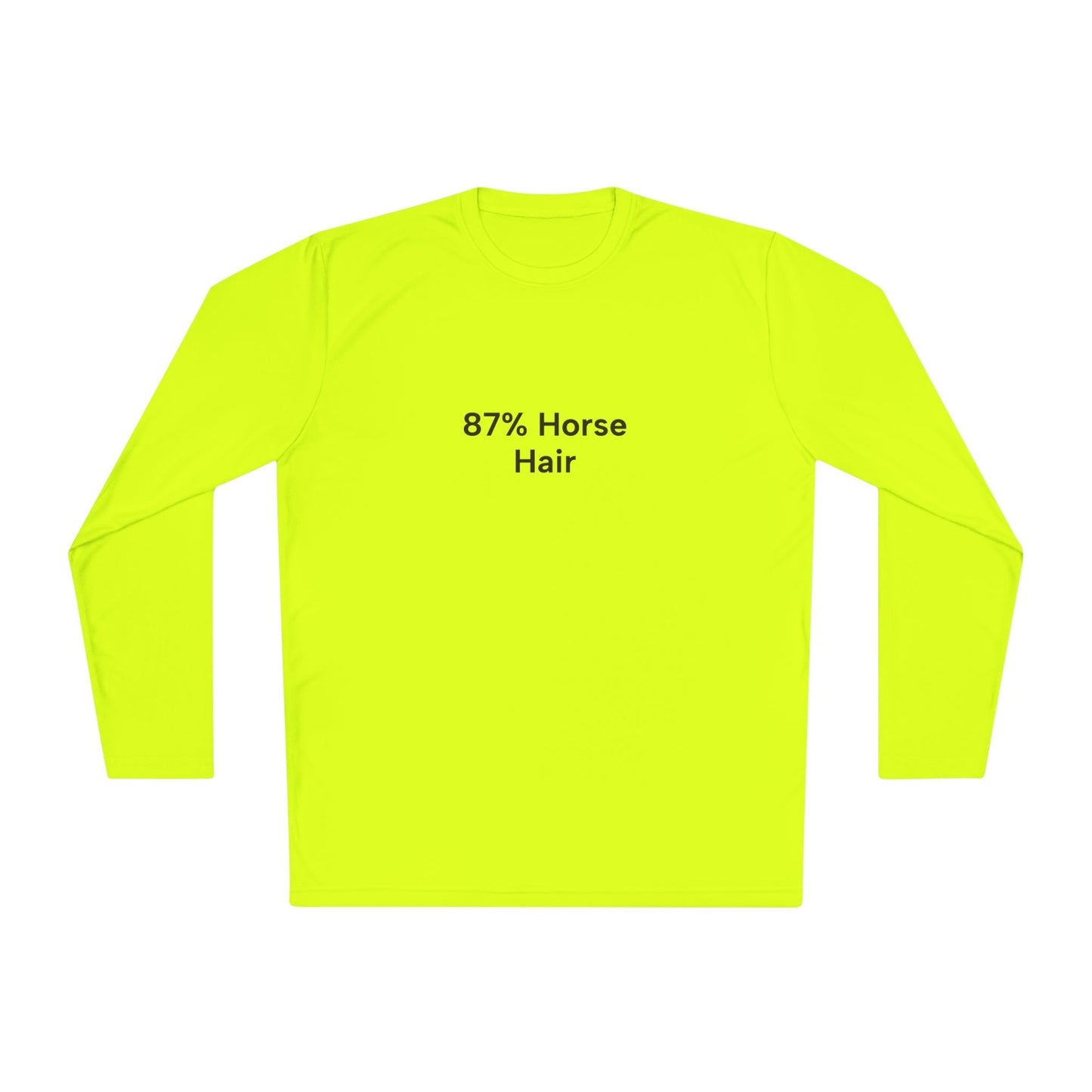 Copy of "87% Horse Hair" Ladies Trail Riding Long Sleeve Tee (logo on back)