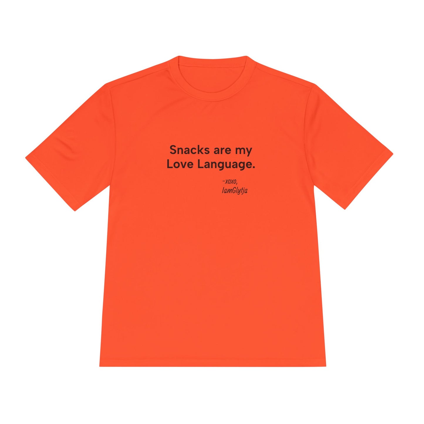 "Snacks Are My Love Language" Ladies Trail Riding T-shirt