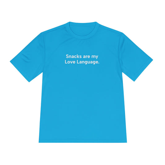 "Snacks Are My Love Language" Ladies Trail Riding T-shirt