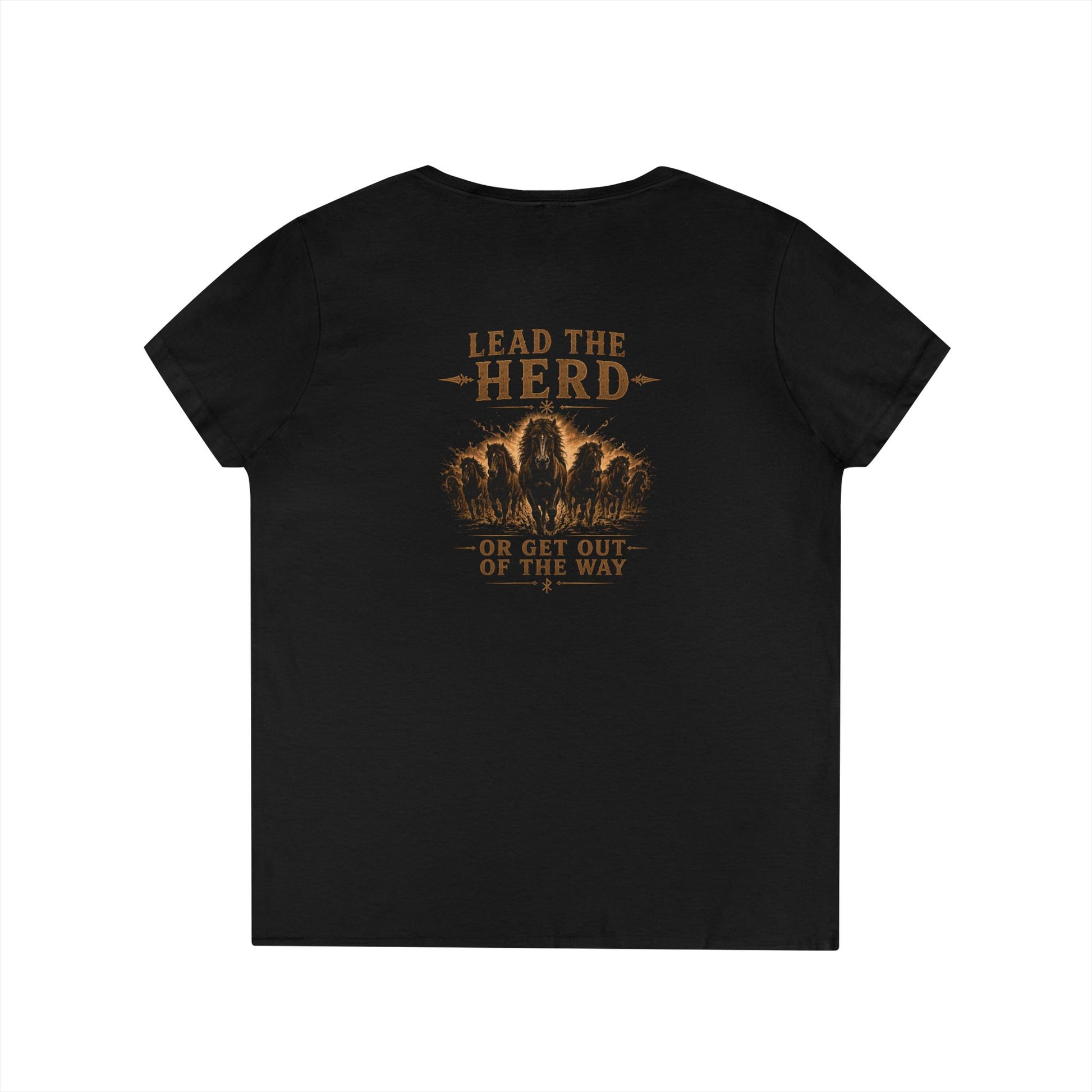 Black t-shirt on a white background