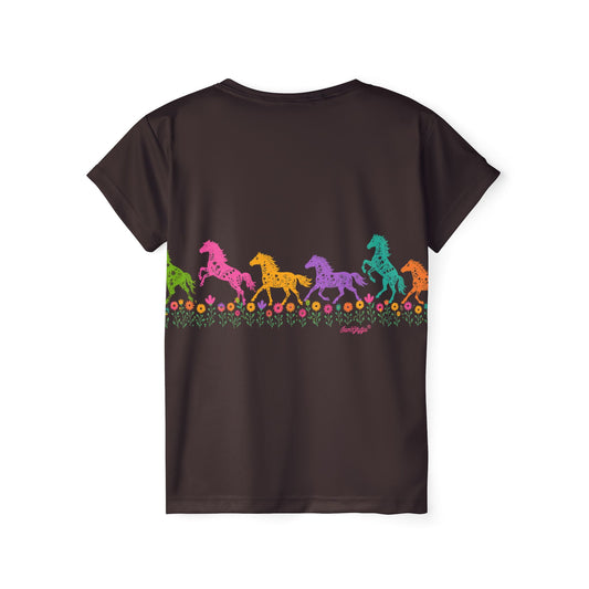 Galloping Horses All-Over Print Women's Tee