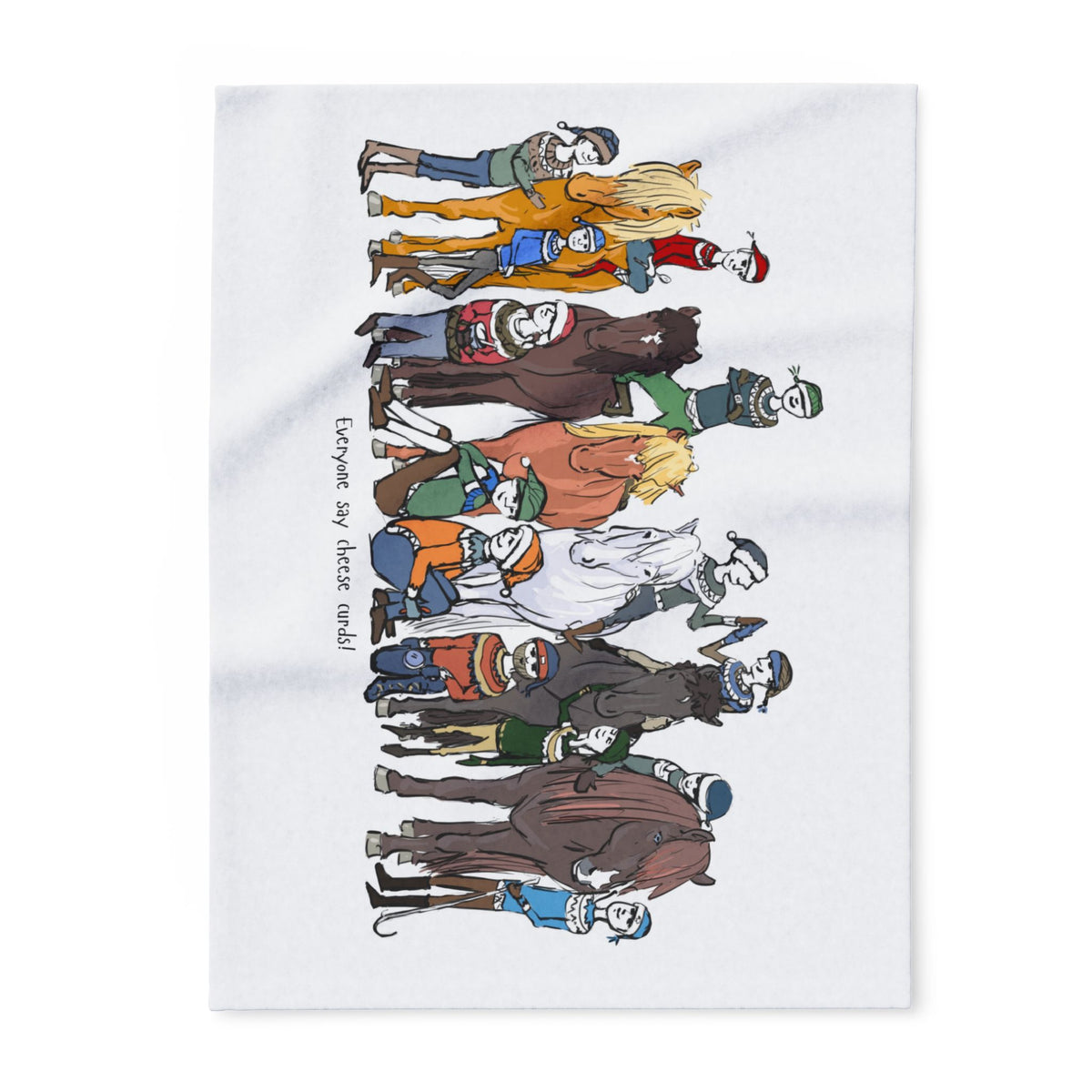 The New Family Photo Fleece Blanket | Charlotte Guernsey Collection
