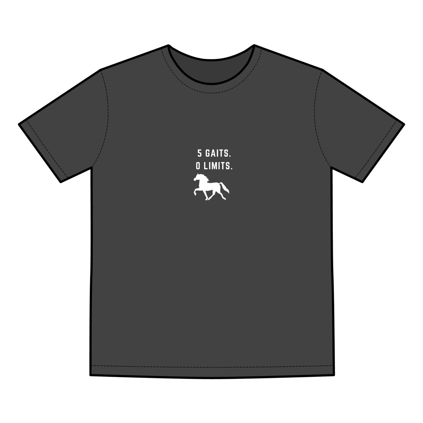 5 Gaits. 0 Limits Tee