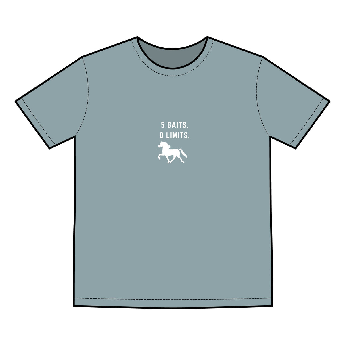 5 Gaits. 0 Limits Tee