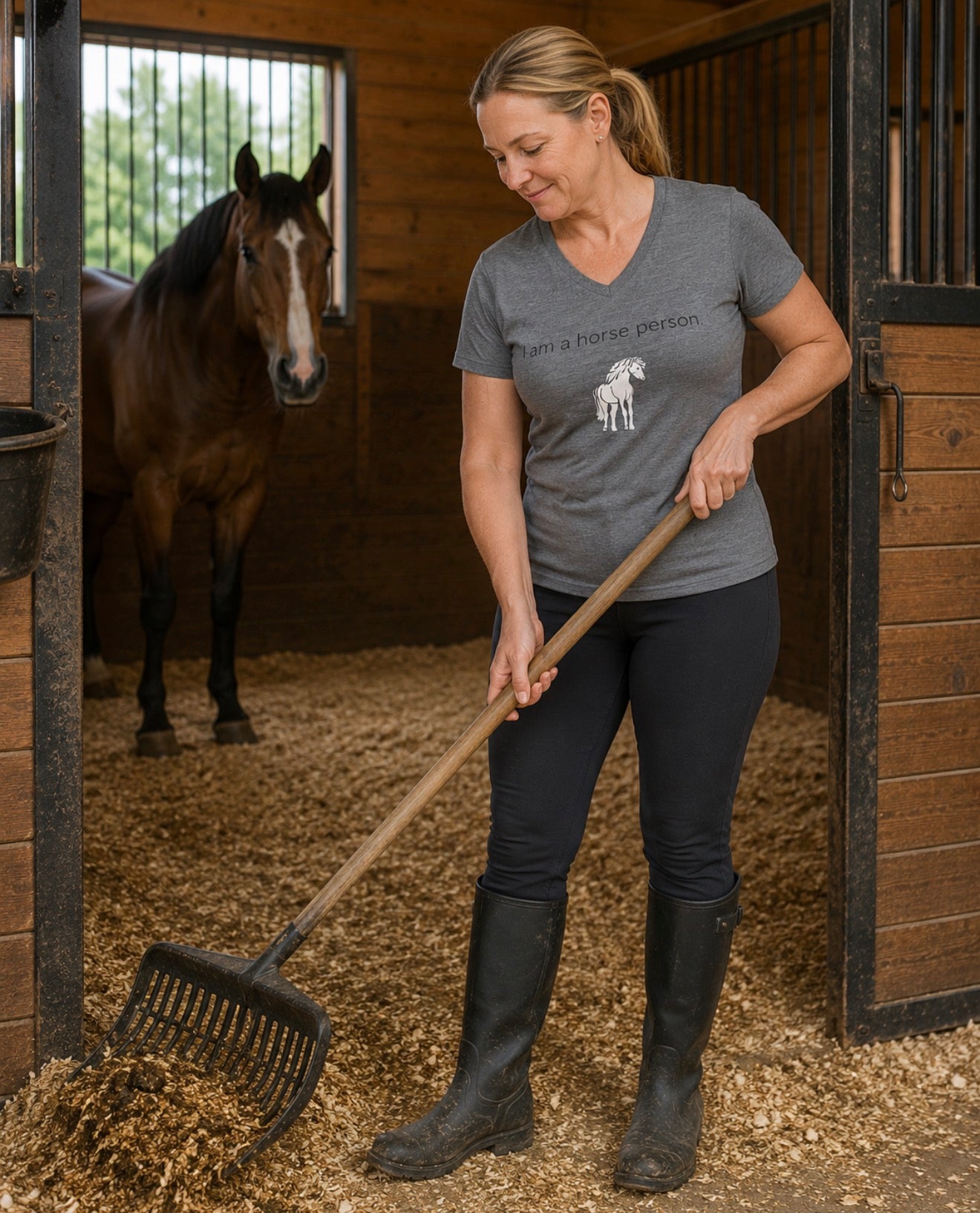 I Am a Horse Person V-neck t-shirt by IamGlytja