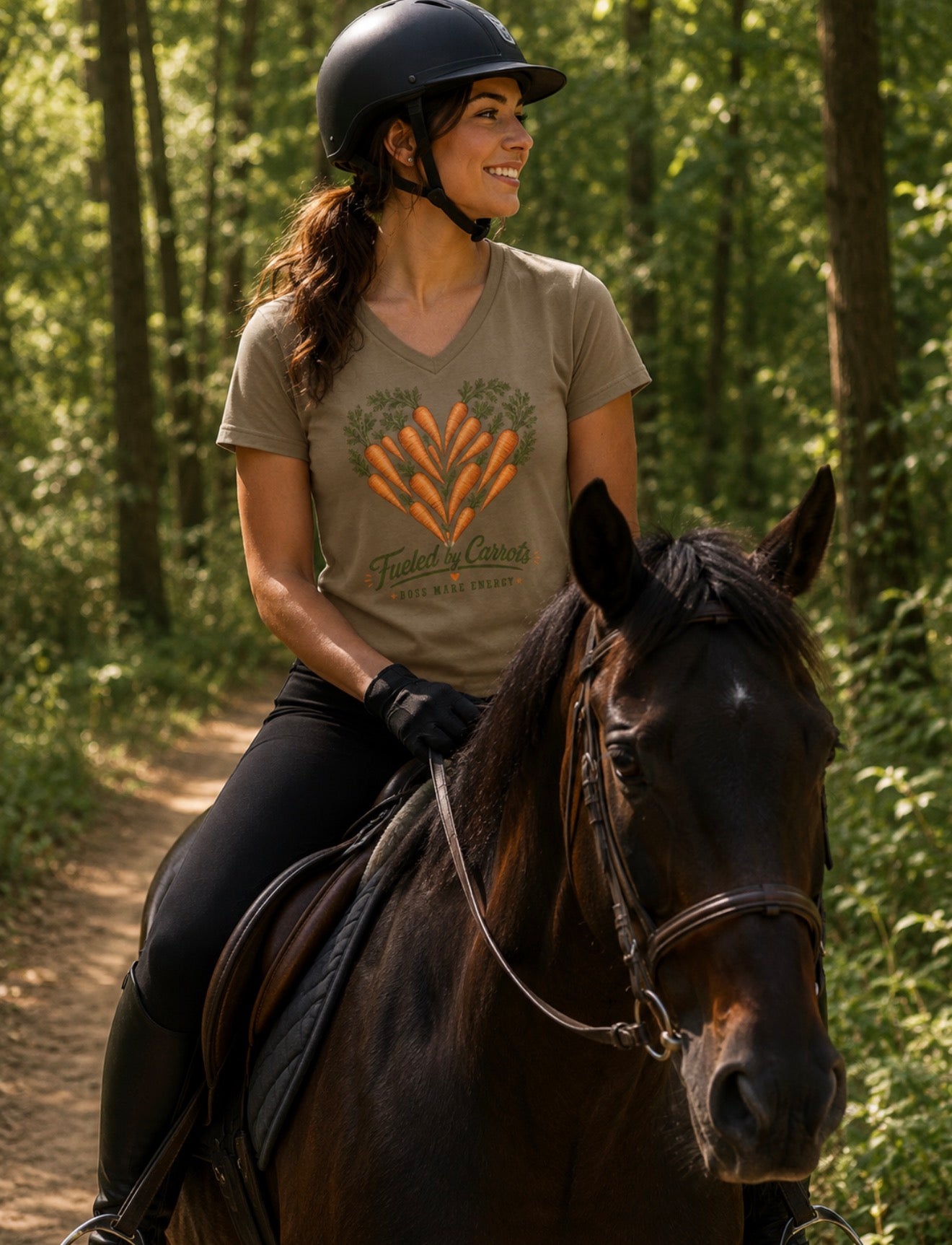 "Fueled by Carrots" V-Neck Tee