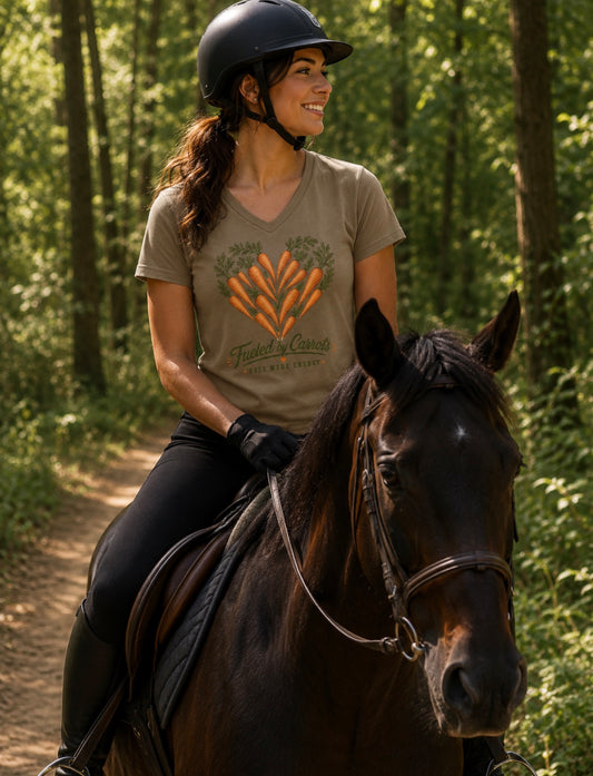 "Fueled by Carrots" V-Neck Tee