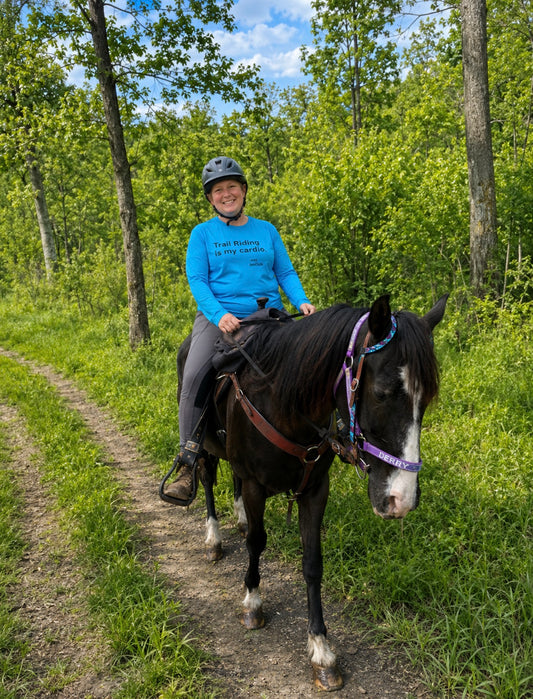 "Trail Riding Is My Cardio" Long Sleeve Tee