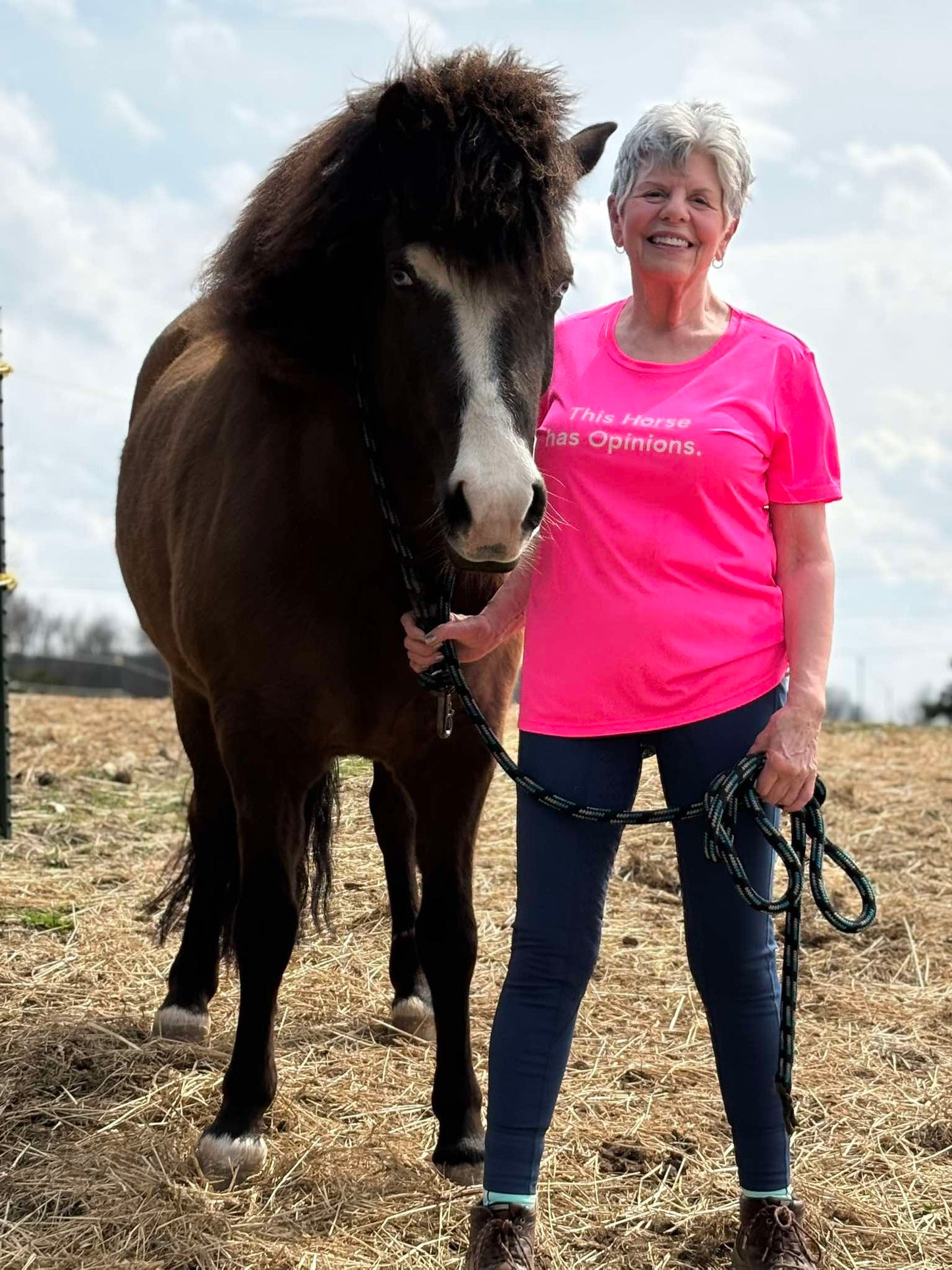 "This Horse has Opinions" Ladies Trail Riding Tee