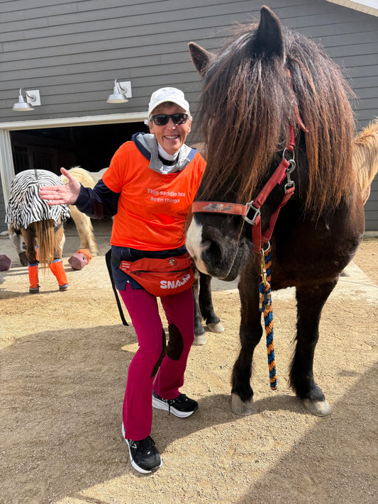 “This saddle has seen things.” Ladies Trail Riding T‑Shirt