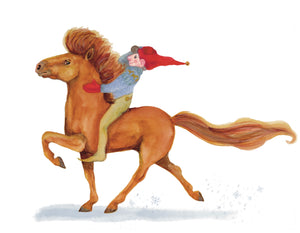 Hestasveinn riding Frodi sticker