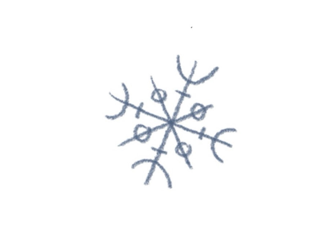 Vegvísir 3" Iridescent Holographic sticker