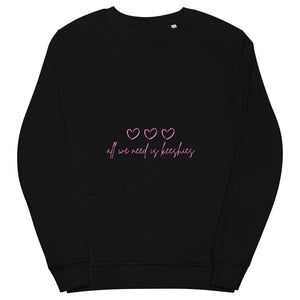 "All we need is Keeshies" Unisex organic sweatshirt - Iamglytja