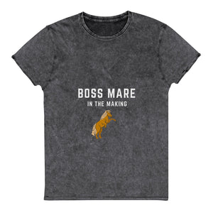 "Boss Mare in the Making" Denim T-Shirt - Iamglytja