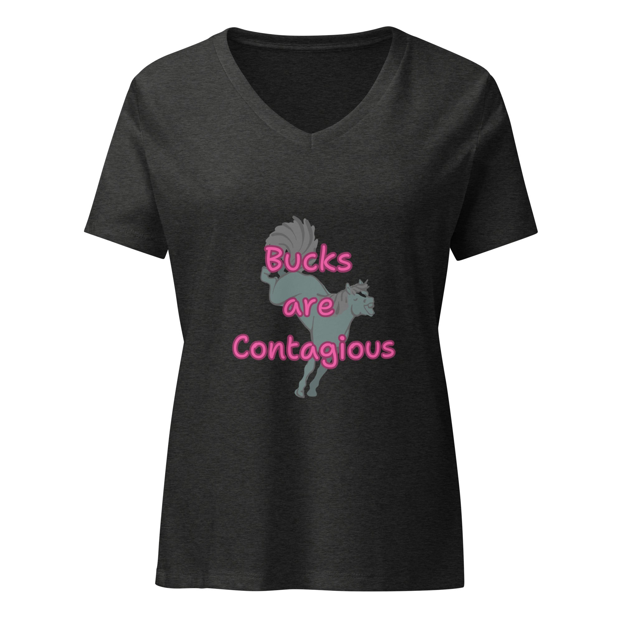 "Bucks are Contagious" Women’s relaxed v - neck t-shirt - Iamglytja