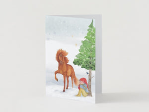 Frodi finds Hestasveinn greeting card