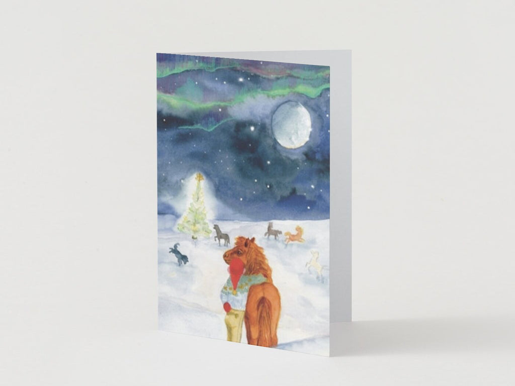 Frodi and Hestasveinn make new traditions greeting card