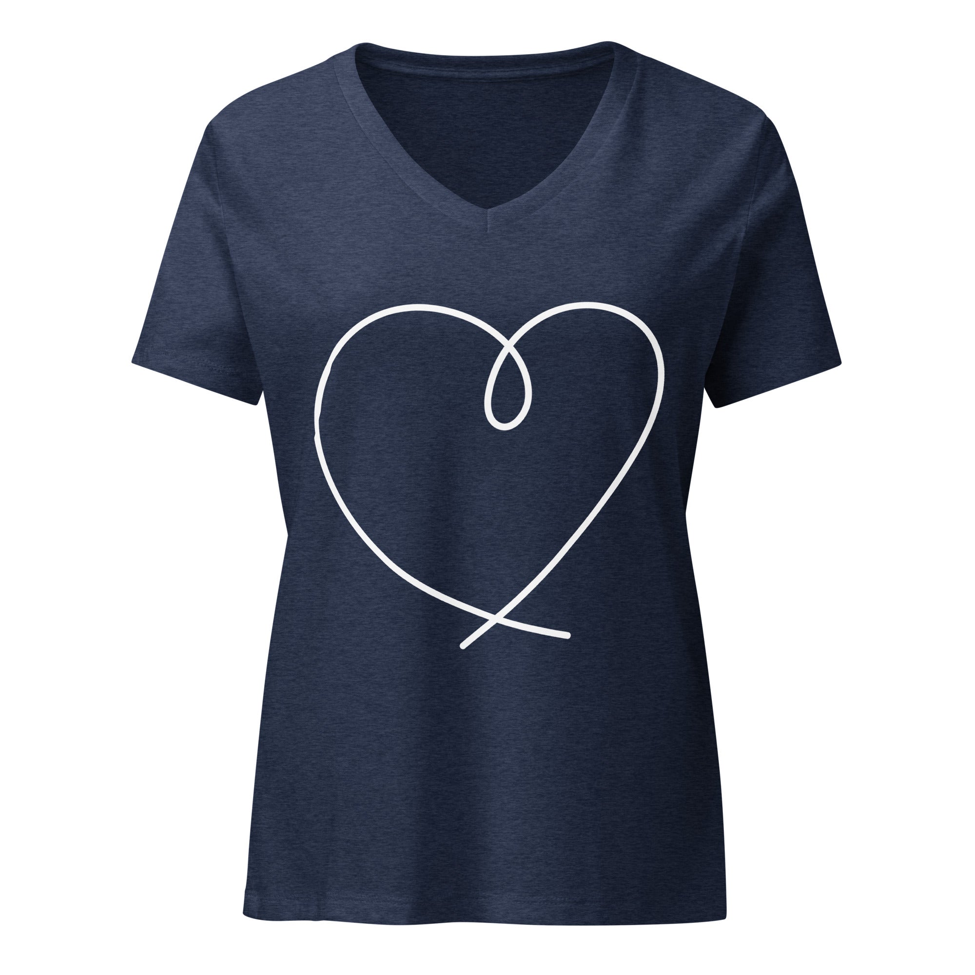 Heart Women’s relaxed v - neck t-shirt - Iamglytja