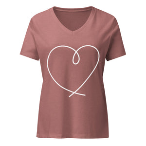 Heart Women’s relaxed v - neck t-shirt - Iamglytja